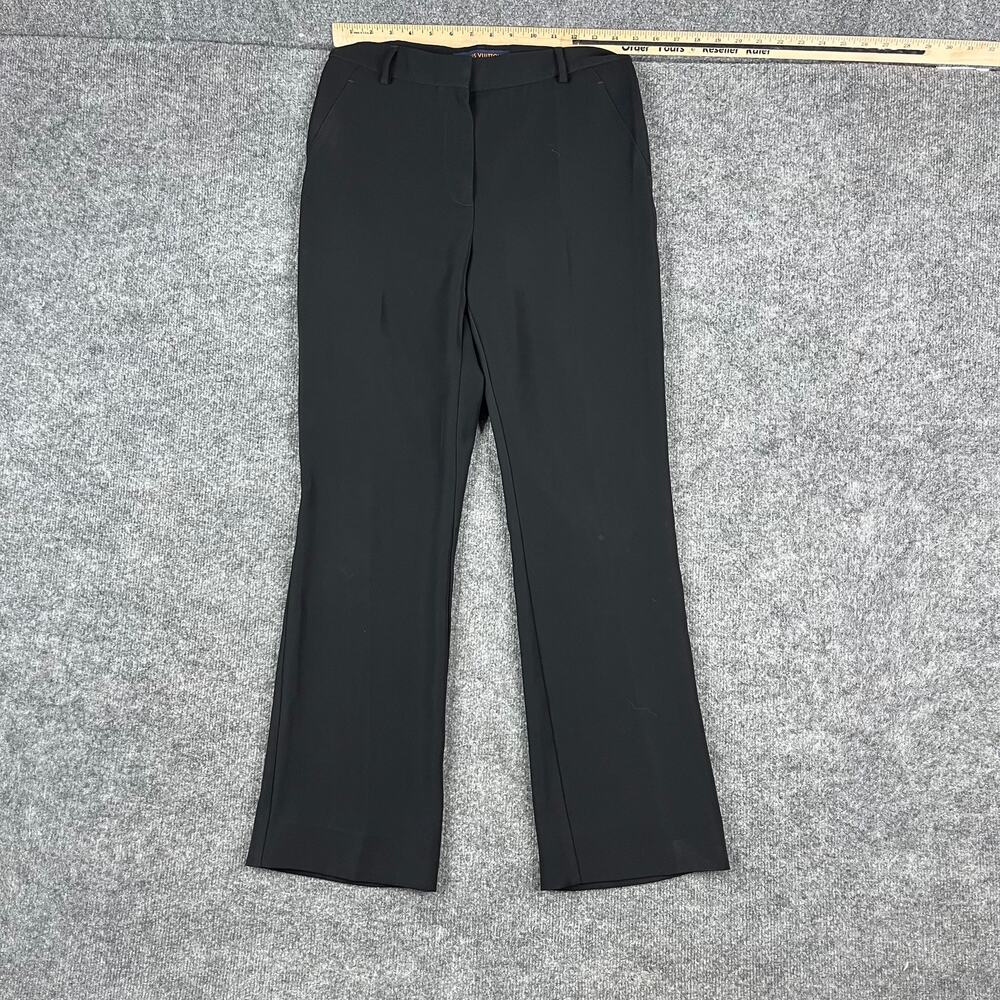 Louis Vuitton Uniform Pants Womens‎ Size 36 Black Straight Leg Dress Designer